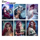 Алмазная живопись с фантазийной девушкой Ever Instant, романтическая картина для рукоделия, вышивка крестиком, кристалл, сделай сам, украшение для дома 4Y2102