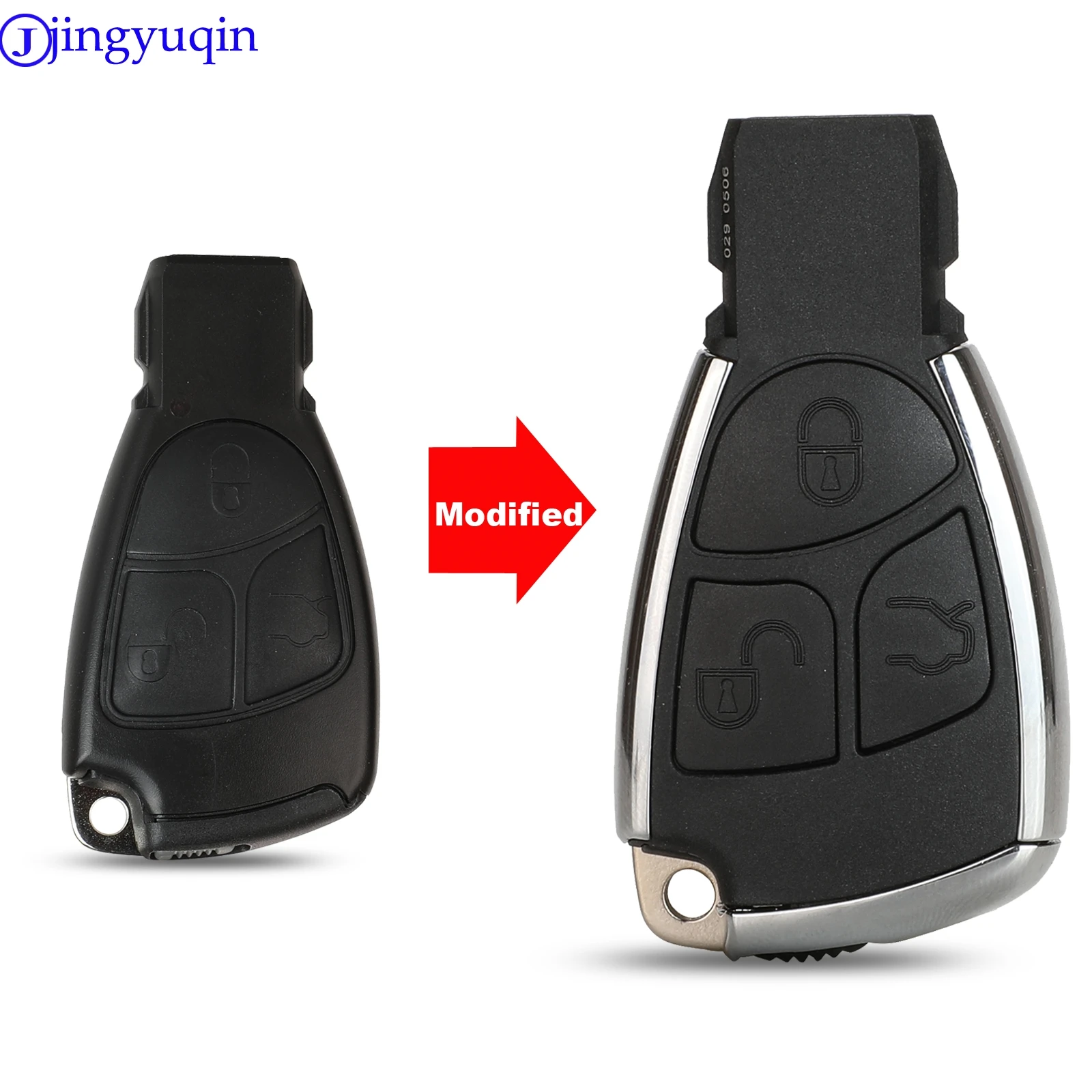 Jingyuqin 5ps 3B чехол для смарт ключа с дистанционным управлением Mercedes Benz B C E ML S CLK CL GL W211