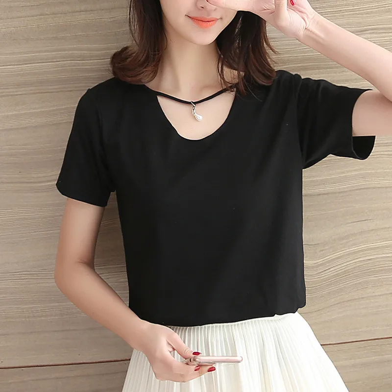 

2020 Tops T Shirt Women red Cotton Female Tshirt