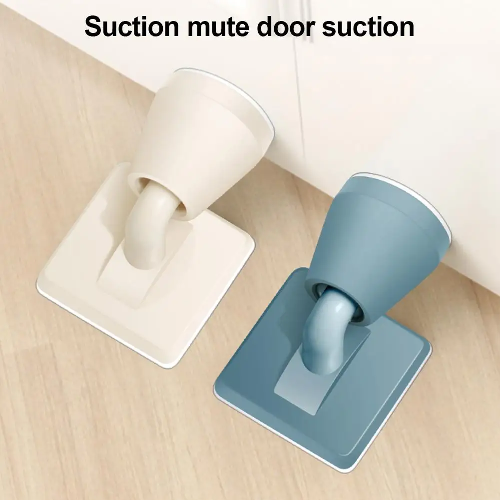 Дверная пробка силикон + ABS без дрели защита от стены антиколлизия шума дверной