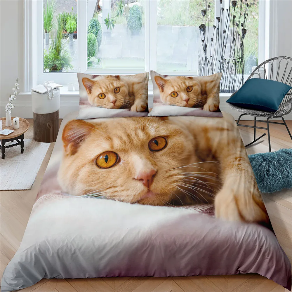 Комплект постельного белья для мальчиков и подростков с милым рисунком домашних