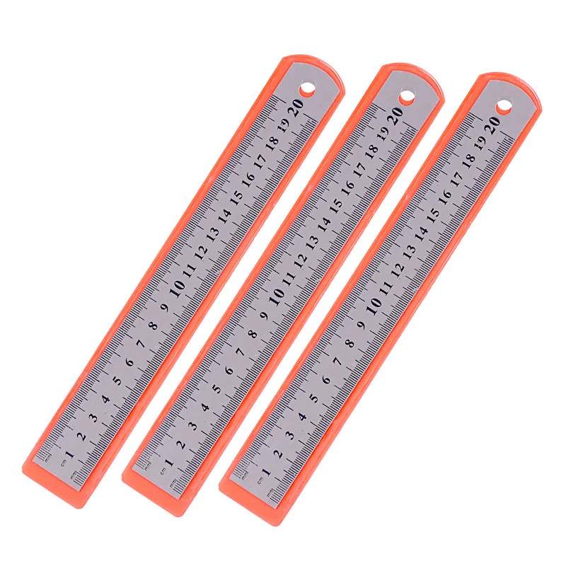 

Stainless Steel Double Side Straight Ruler 15/20/30/50cm 12" Metric Measuring Tool for woodworking students Drafting Stationery