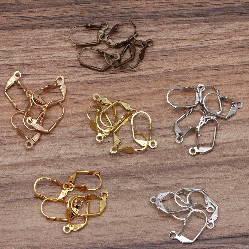 Застежка крючок для французских сережек застежки золотого и серебряного цветов