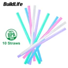 BuildLife не содержит Бисфенол А, многоразовая стандартная бутылка для воды объемом 12 галлона, обрезанная, подходит для любого кувшина