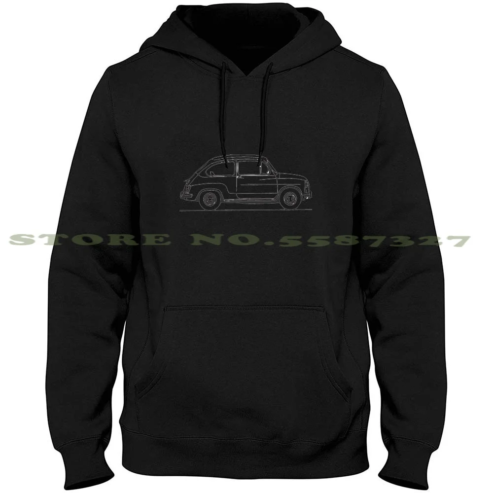 

600 Long Sleeve Hoodie Sweatshirt Vintage Car 600