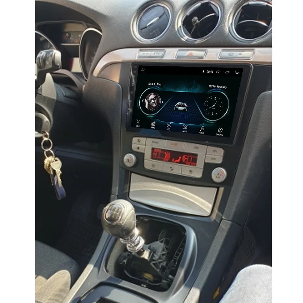 4G LTE Android 10 1 для FORD Focus Mondeo C-MAX S-MAX Galaxy II Kuga Мультимедиа Стерео DVD плеер навигация GPS
