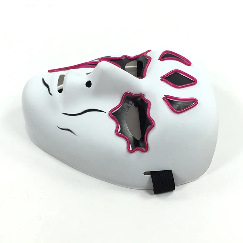 Светящаяся маска EL Wire анонимный костюм товары вечерние светящаяся ужасная