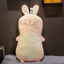 Naked bunny Мультяшные лесные животные, плюшевая подушка, милая мягкая подушка, мини-кулон, фланелевые одеяла, реквизит, детская кроватка, Декор - Цвет: Naked bunny
