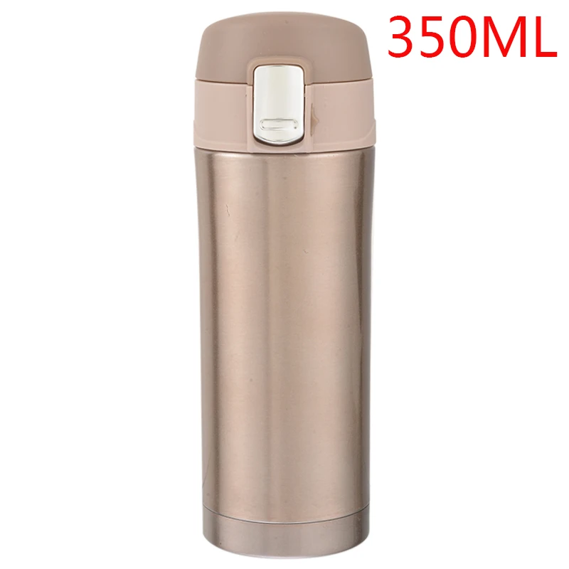 350ML gold Hoomall 350 мл Вакуумный термос из нержавеющей стали, кружка для кофе, чая, молока, портативная дорожная бутылка для напитков, Термокружка для дома и офиса - Цвет: 350ML gold