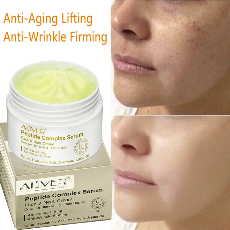 Антивозрастной полипептидный крем отбеливающий уход за кожей лица