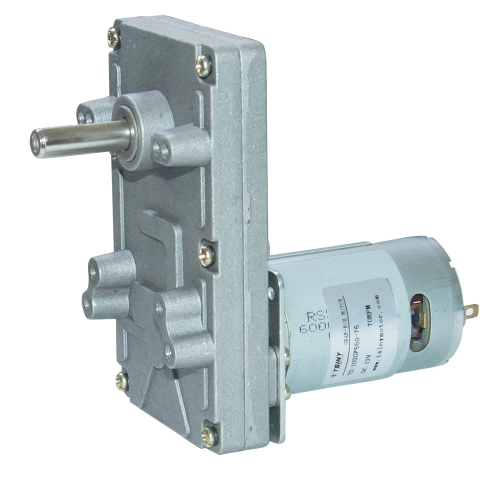 

102F550 DC Electric Gear Motor 12V 24V High Torque Rectangle Geared Motor for Vending Machine with High Quality Gearbox