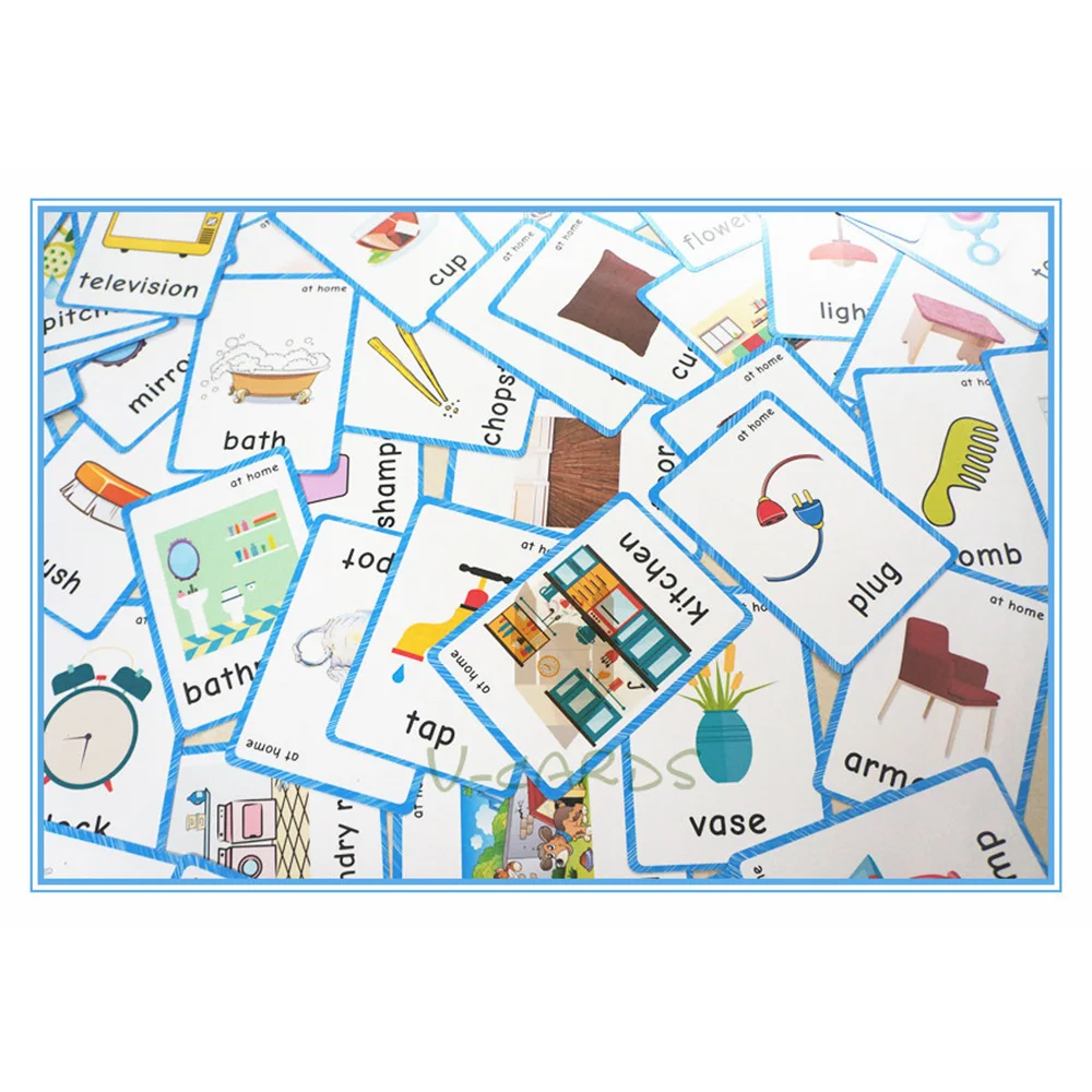 63 шт. детские английские Обучающие флэш карты|Чтение| |