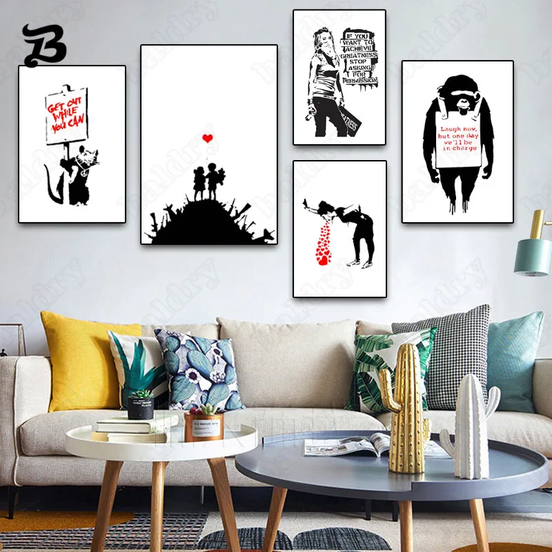 

Street Graffiti Art Canvas Painting Wall Art Pictures Abstract Canvas Painting Canvas Posters and Prints Modern Home Wall Decor