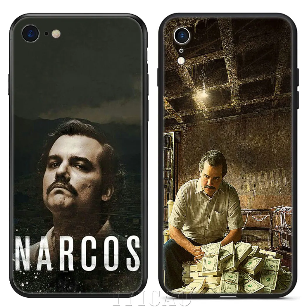 Мягкий чехол для телефона IYICAO Narcos tv Pablo escobar для iPhone XR X XS Max 6 6S 7 8 Plus 5 5S SE