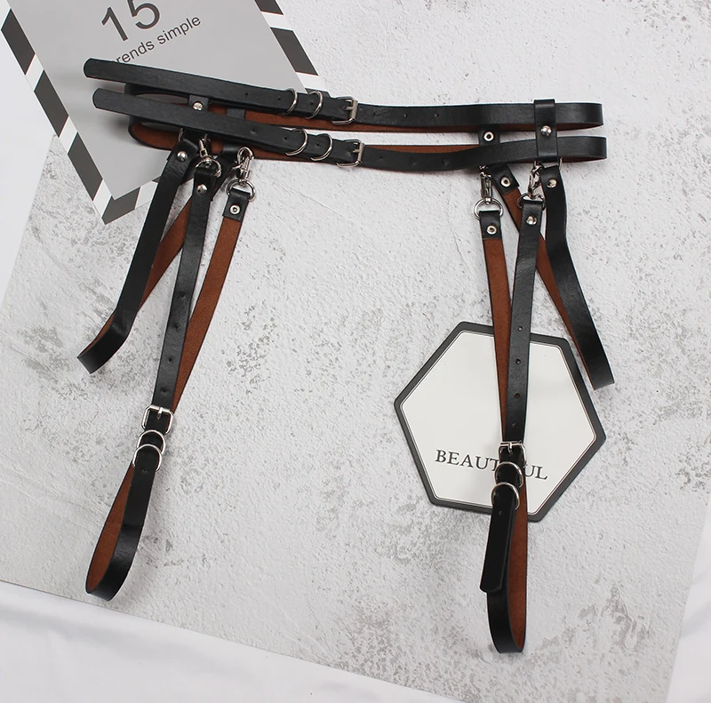 

Women's runway fashion PU leather punk Cummerbunds female vintage Dress Corsets Waistband Belts decoration wide belt R3328