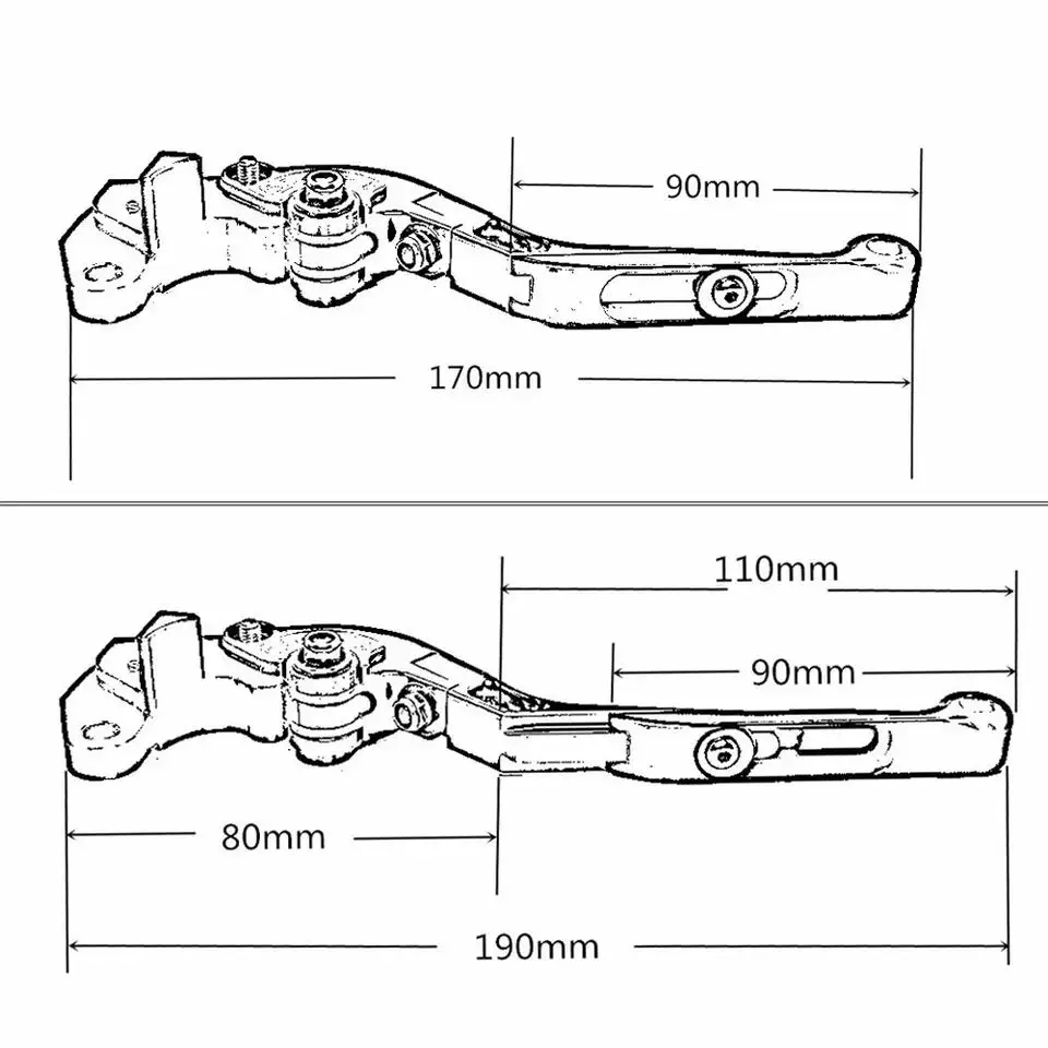 

For YAMAHA T-MAX T MAX 530 TMAX 530 SX/DX T-MAX530 2017 2018 Motorcycle Accessories Extendable Adjustable Brake Clutch Levers