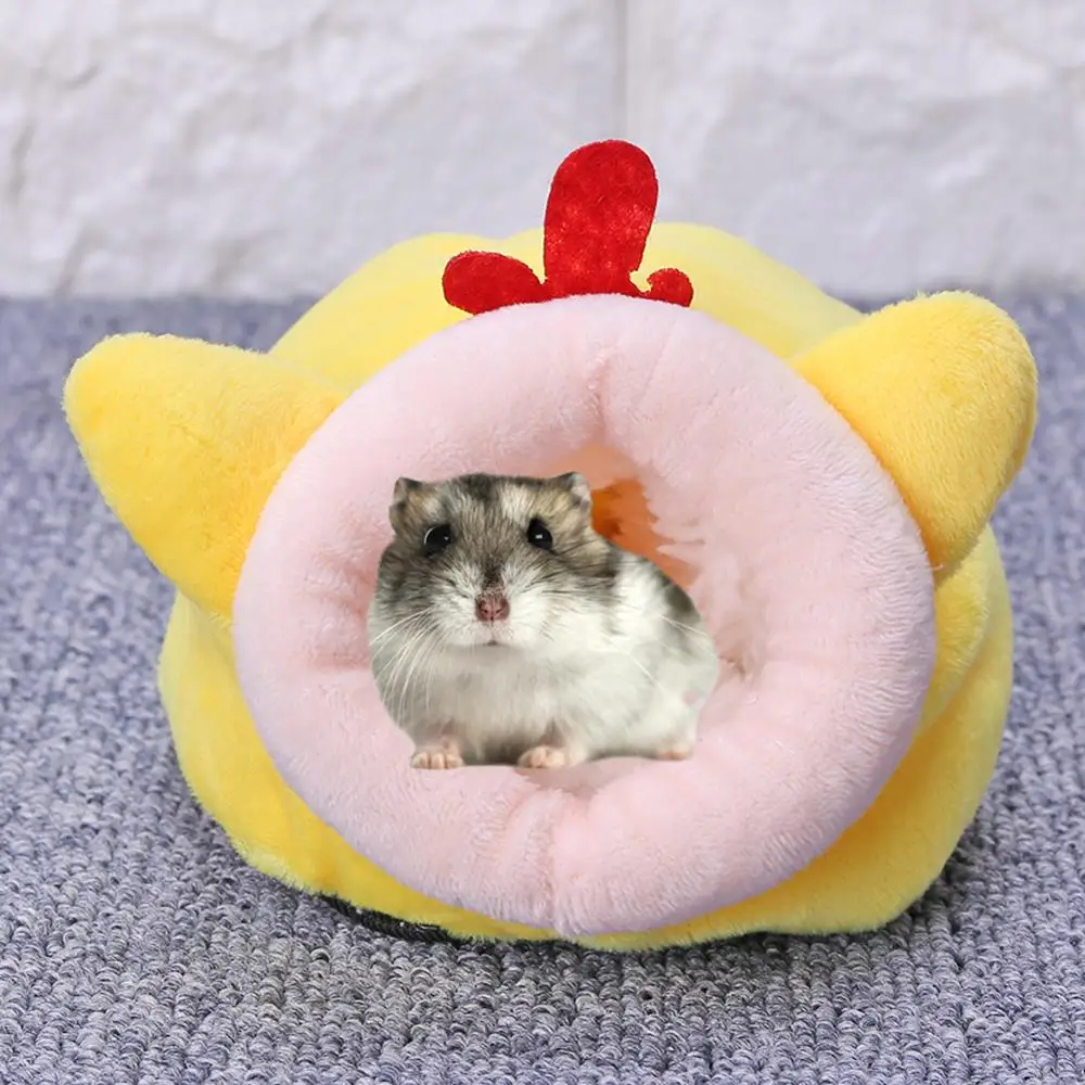 cute mini pet sleeping house plush warm hamster bed for guinea pigs hamster nest nest kennel mat sleeping beds free global shipping