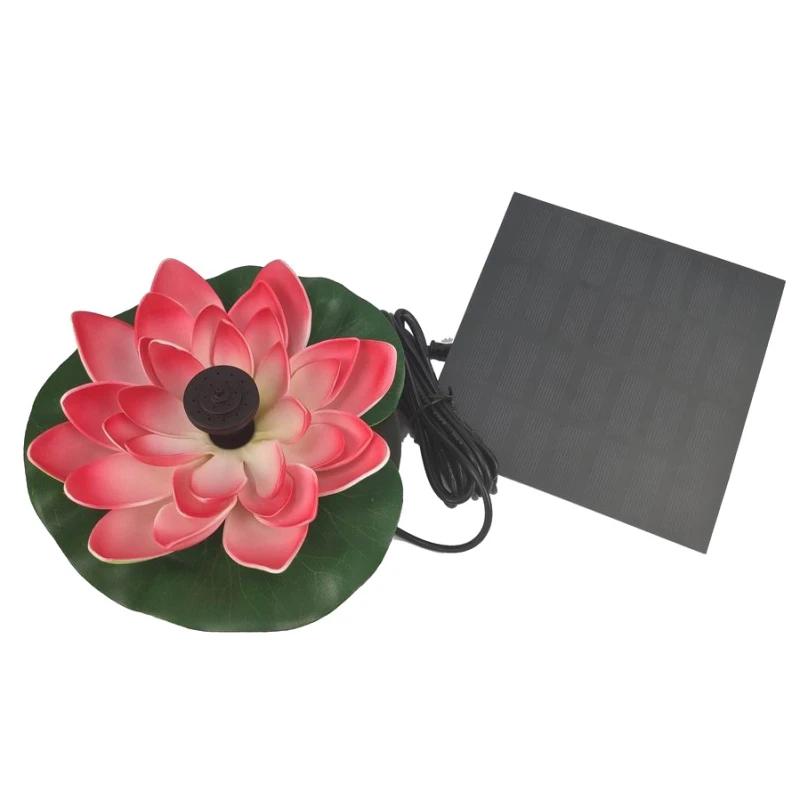

Solar Lotus Fountain Lotus Flower Fountain Pump Garden Fountain Pond Solar Fountain Water Pump for The Pond Outdoor Decoration