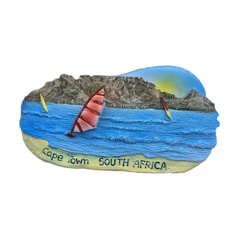 South African beach Украшение для дома, магнитная наклейка на холодильник, всемирно известный город, туристический, живописные места, Мадрид, Испания, магнитная паста - Цвет: South African beach