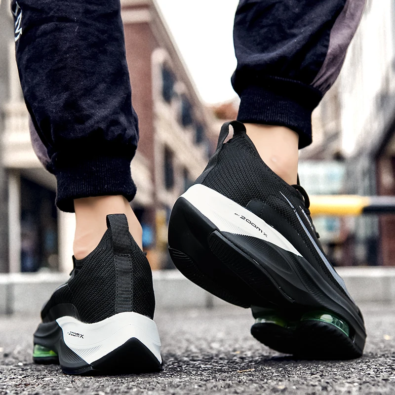 Zoomx Alphafly 4% Breathable Comfortable Mens Running Shoes Zoom Tempo Next Flyease Black Electric Green Trainers Sport Sneakers
