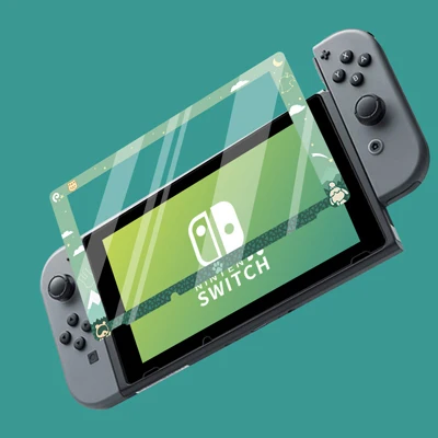Защитный чехол, чехол для nintendo NS Switch Joy Con, чехол, корпус, корпус для nintendo Switch, консоль, задняя крышка, чехол - Цвет: Tempered Glass B