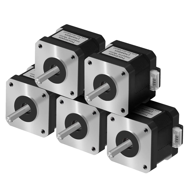

4 Lead Nema 17 Stepper Motor 42 Motor 1.5A (17HS4401S) with 1M Cable 42BYGH 38MM for CNC/ 3D Printer (Pack of 5)