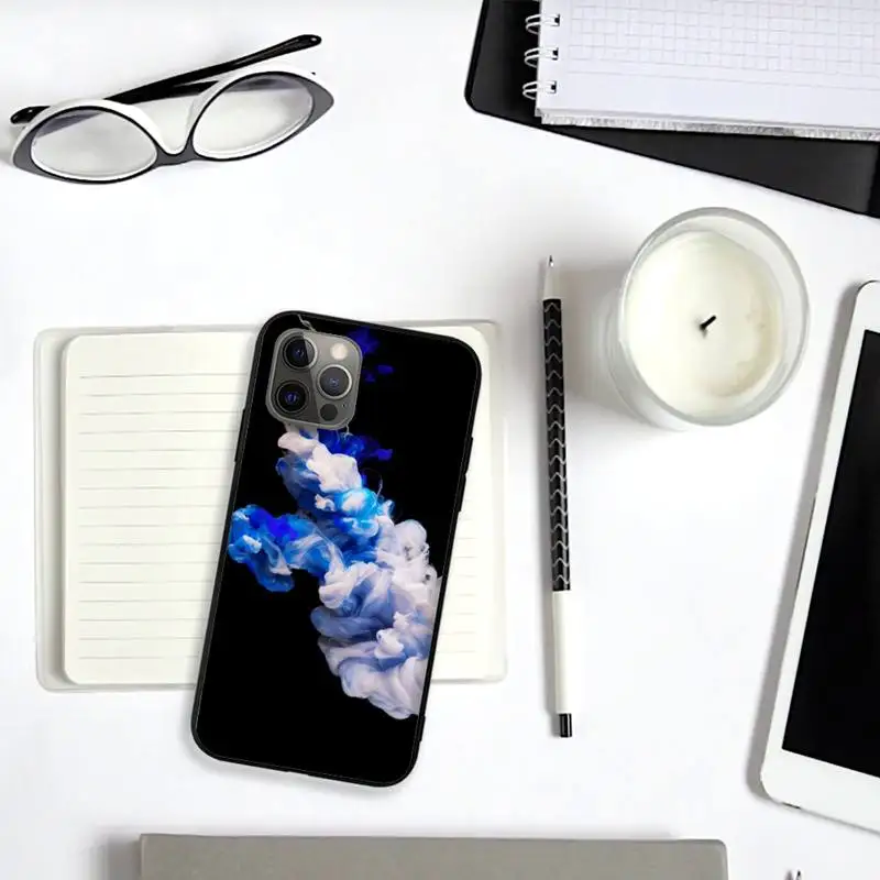 Цветной дымчатый чехол для телефона Coque Fundas Iphone 11 12 PRO MAX 6S 7 8 PLUS X XR SE 2020