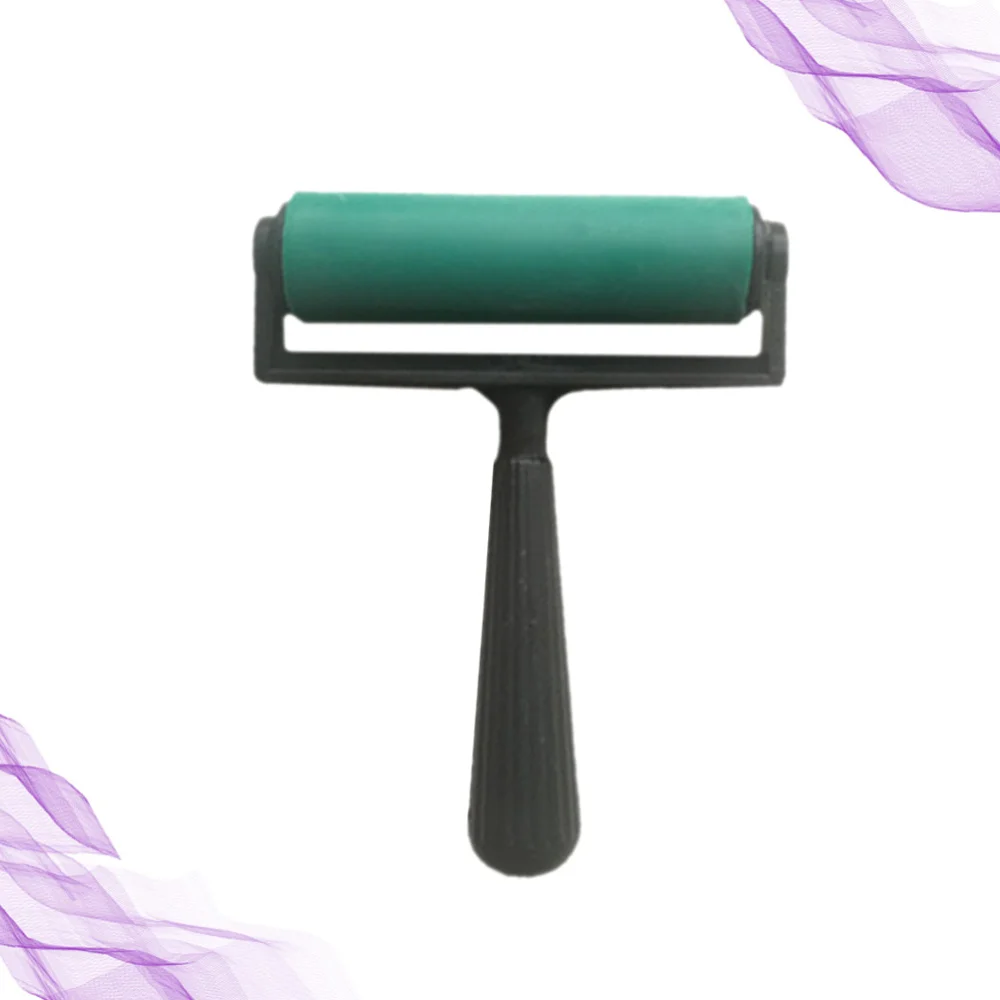 Резиновый ролик для печати чернила и штамповочные инструменты (красный) 10 см |