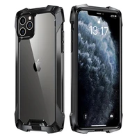 heavy duty shockproof bumper phone case for iphone 12 11 pro max 12 mini x xr xs max 7 plus soft tpupc transparent back cover
