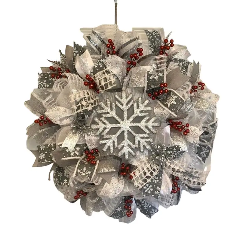 

Креативный Рождественский венок 2022 искусственная гирлянда, Рождественская лампа-вешалка для внутреннего или наружного декора