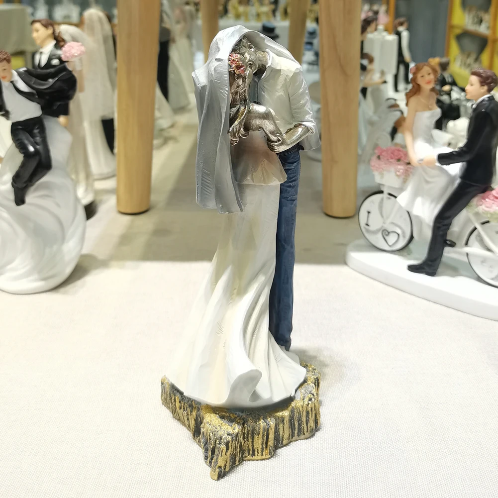 

Zayton Kissing Lover Statuettes Wedding Statue Decoration Anniversary Souvenirs Figurines Ornaments For Home Couple Gift