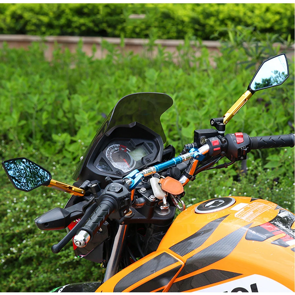 Зеркало заднего вида для мотоцикла 8/10 мм с ЧПУ|Боковые зеркала и аксессуары| |