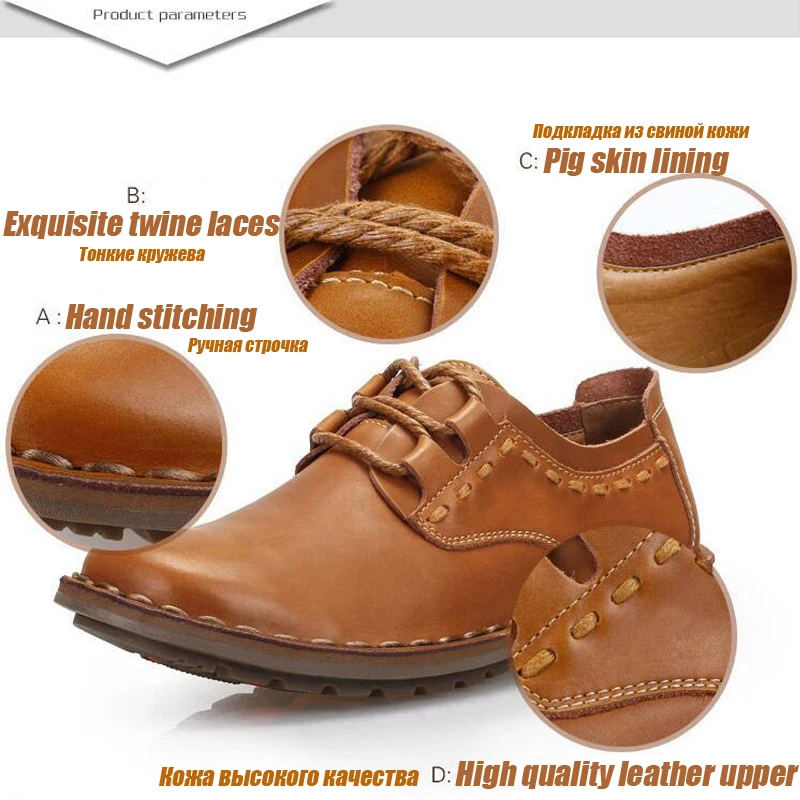 ZFTL/Новинка Мужская повседневная обувь из натуральной кожи нескользящая для