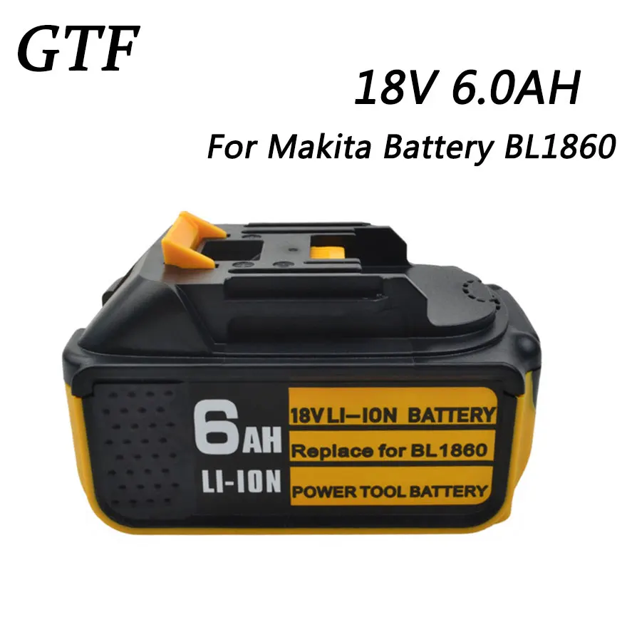 GTF BL1860 18 в 6000 мАч перезаряжаемая литий ионная батарея для Makita сменная