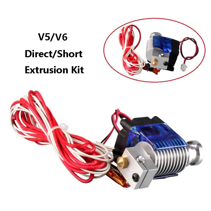 RAMPS 3D принтер J-head Hotend с одним охлаждающим вентилятором для 1 75 мм/3 0 мм E3D v5/v6 Bowden
