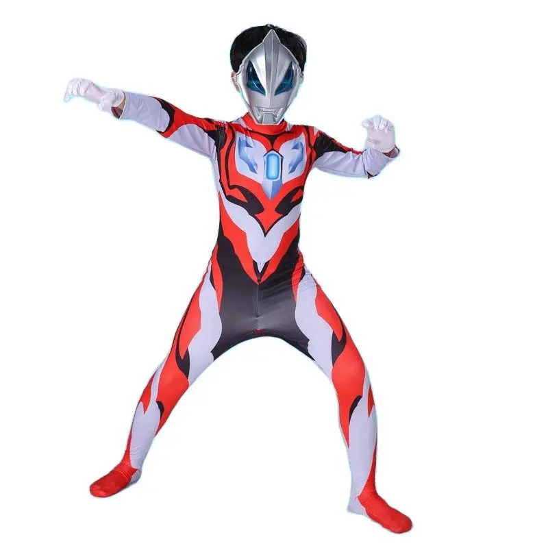 Горячая Распродажа модный детский костюм Ultraman на Хэллоуин косплей Спасителя 3D