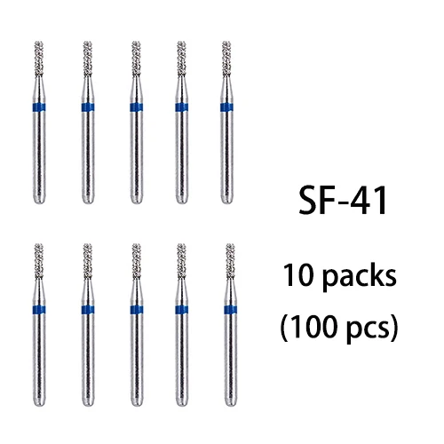 SF-41(100pcs) BR-31 Dental Diamond Burs Drill Dentistry Burs High Speed Handpiece Handle Diameter 1.6mm Dentist Tools BR-41 TR-13 FO32 - Цвет: SF-41(100pcs)