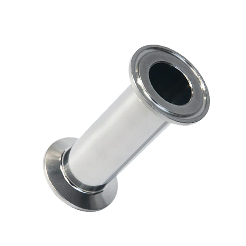 

19/25/38/51/76mm SS304 Sanitary Spool Tube Ferrule 50.5/64/91mm Flange Silicon Gasket Tri Clamp Pipe Fittings Length 100mm-500mm