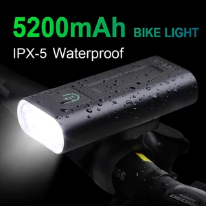 newboler 1000 lumens bicycle headlight 5200mah as power bank usb chargeable bike light front ipx5 waterproof mtb bike flashlight free global shipping