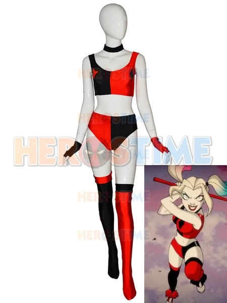 Новейший Женский костюм супергероя клоуна для косплея Хэллоуин Сексуальный