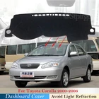 Защитная накладка на приборную панель для Toyota Corolla E120 E130 2000 2001 2002 2003 2004 2005