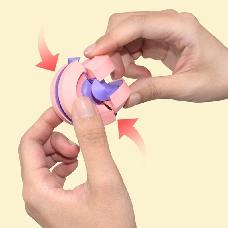 Starry Sky Rotating Bean Toys Decompression Small Beads Spinner Magic Cube Stress Relieve Puzzle Track Ball for Kids Adult |