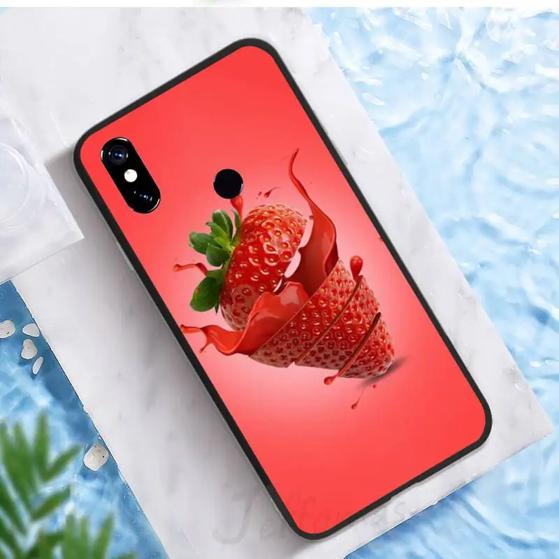 

strawberry summer sweet fruit Phone Case For Xiaomi Redmi note 7 8 9 t max3 s 10 pro lite funda shell cover coque