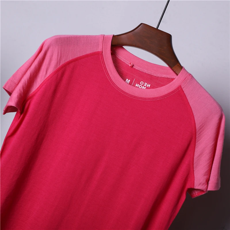 Женская футболка из мериносовой шерсти дышащая 100% размеры S XL 160 г|Футболки| |