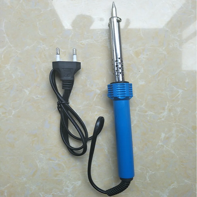 without adjustable 60 Вт Электрический паяльник с регулируемой температурой 220 В 110 В сварочный паяльник паяльная станция паяльник аксессуары - Цвет: without adjustable
