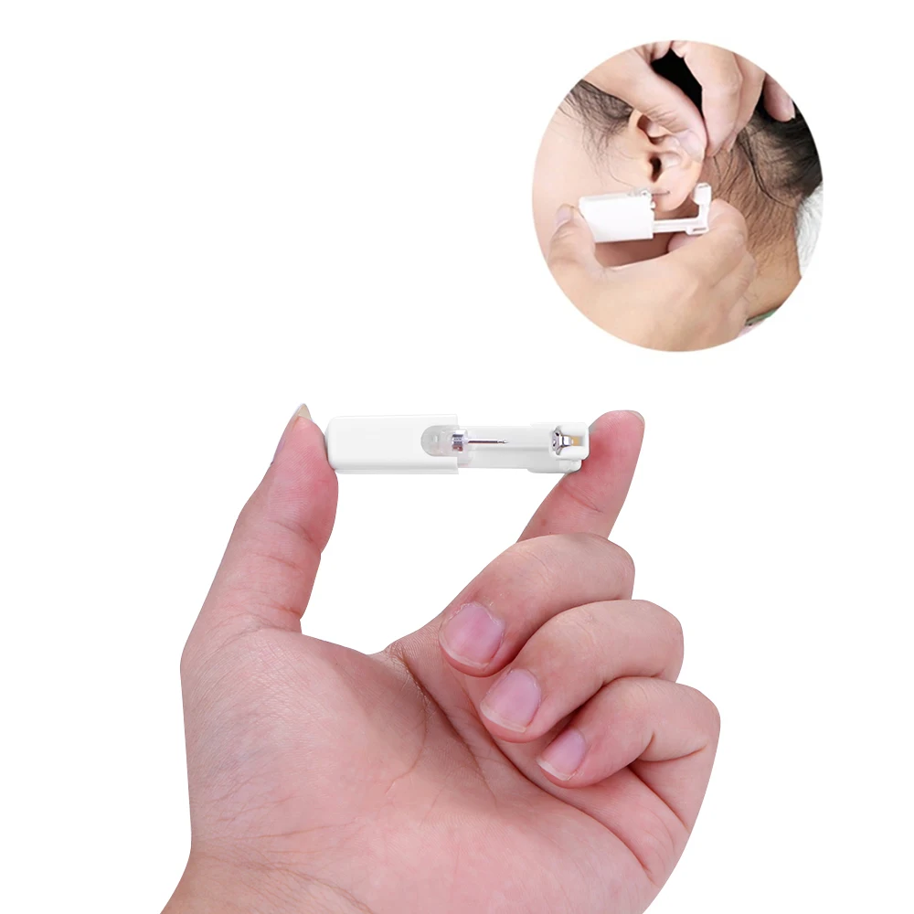 Sterlised Disposable Safety Nose Ear Piercing Device+Sterile Bezel Crystal Stud Student Tool Child Nail Gun | Дом и сад
