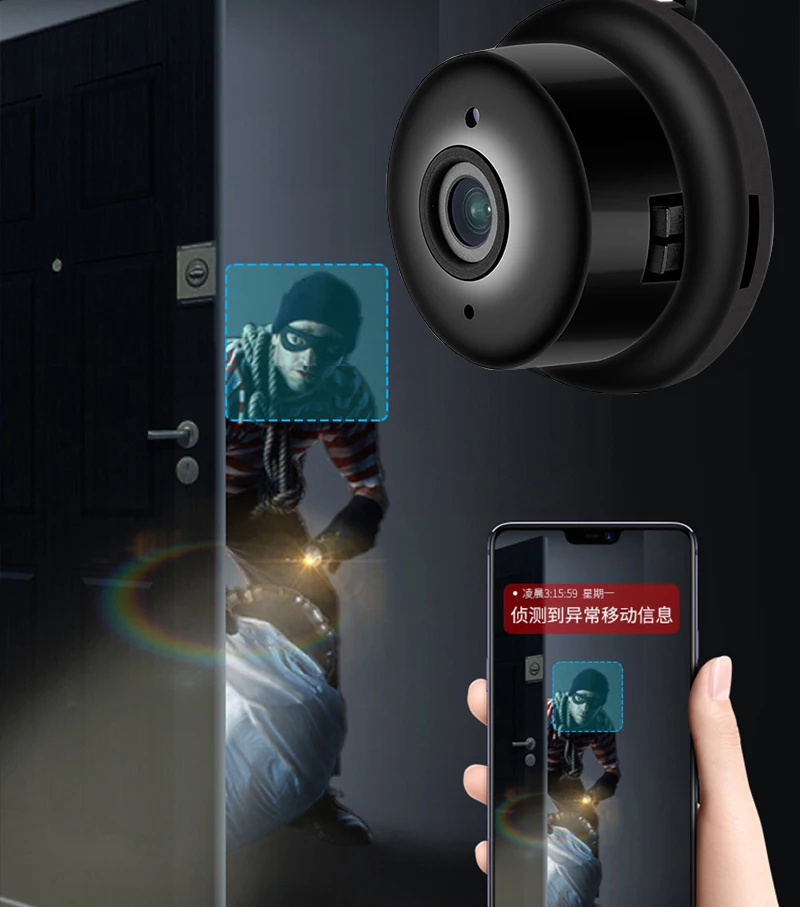 Беспроводная мини-камера видеонаблюдения V380 Wi-Fi 1080P HD |