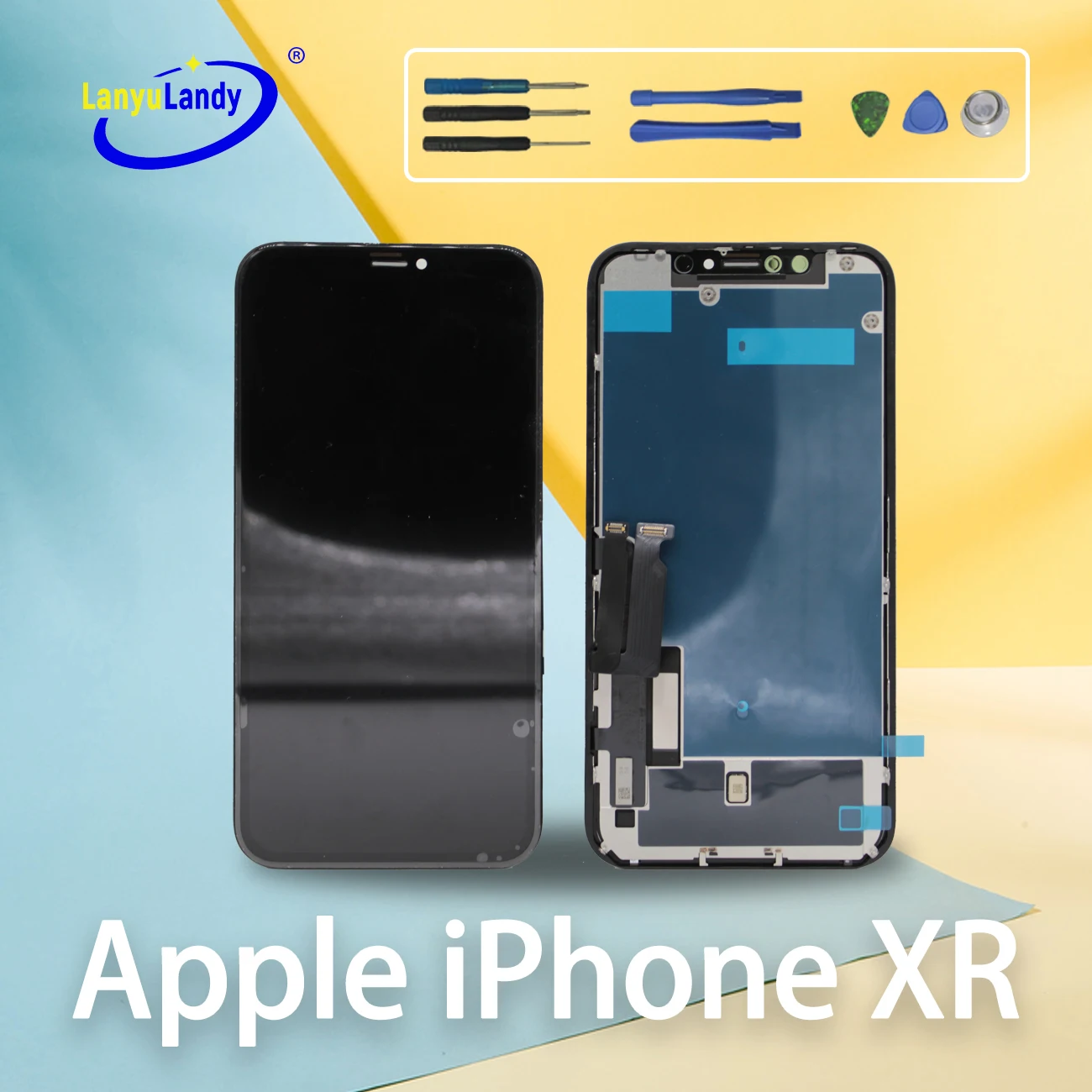 

100% оригинал, для мобильных телефонов iphone XR, iphone XR, ЖК-экран 6,1 дюйма, широкий угол обзора, тактильная сенсорная функция, черный