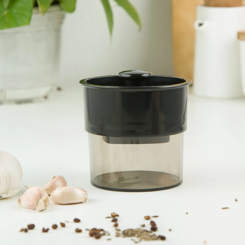 Qing Новый кухонный помощник разделяемый пластиковый пресс для чеснока ручные