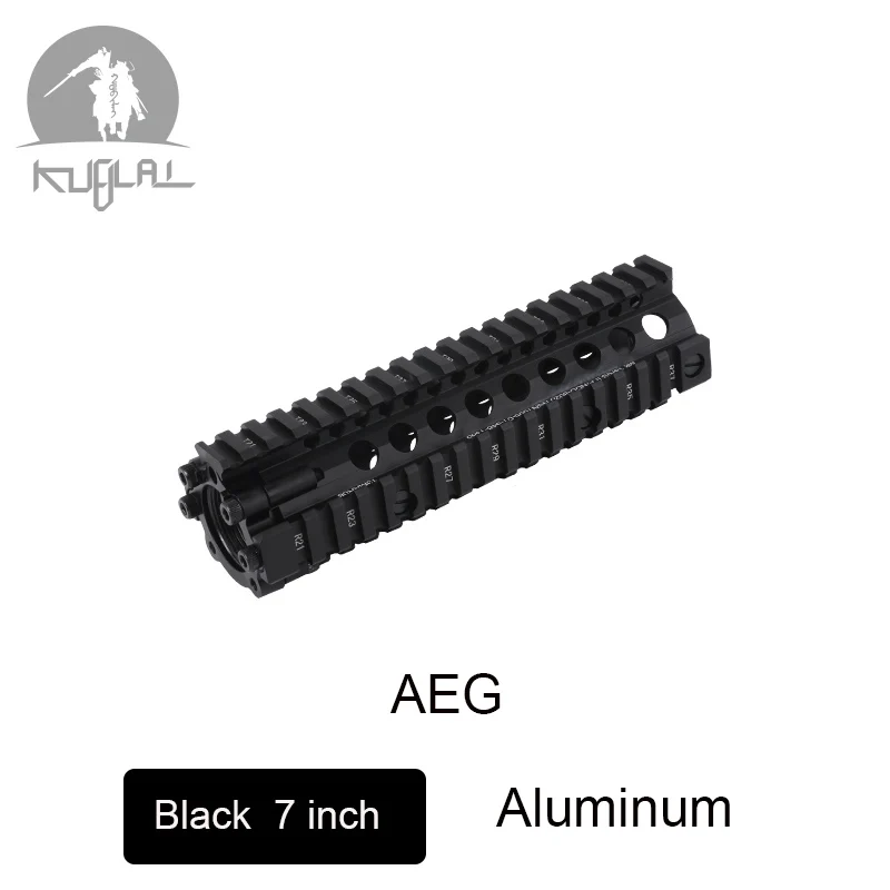 MK18 7 In Black AEG Алюминиевый жесткий слой анодированный MK18 RISII " 9" 1" страйкбол handguard черный CB тактический рельс для AEG GBB гель-бластер - Цвет: MK18 7 In Black AEG